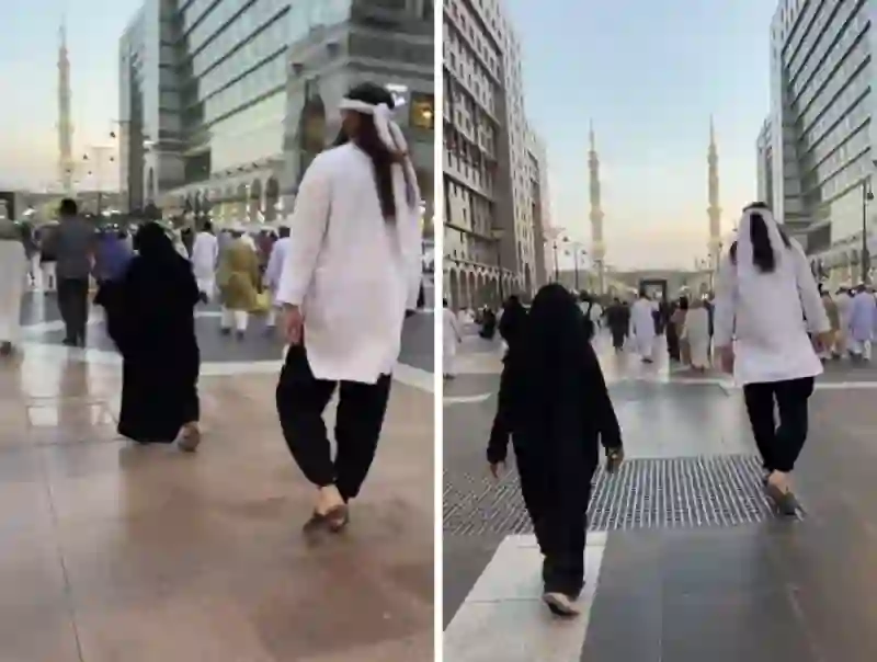 فيديو رجل مرعب يتجول في المسجد النبوي وهكذا كانت ردت فعل المصلين 