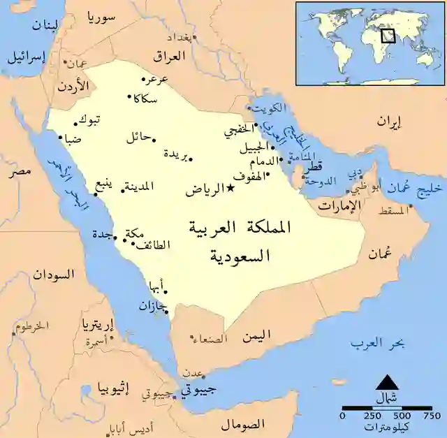 دليل قبائل السعودية وحدودهم الجغرافية لكل قبيلة 