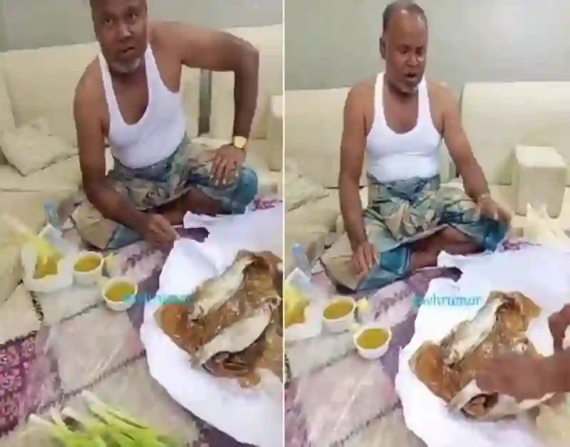 فيديو ردت فعل ظريفة لهندي في السعودية بعد ما آكل الفسيخ عزمه عليه صديقه المصري 