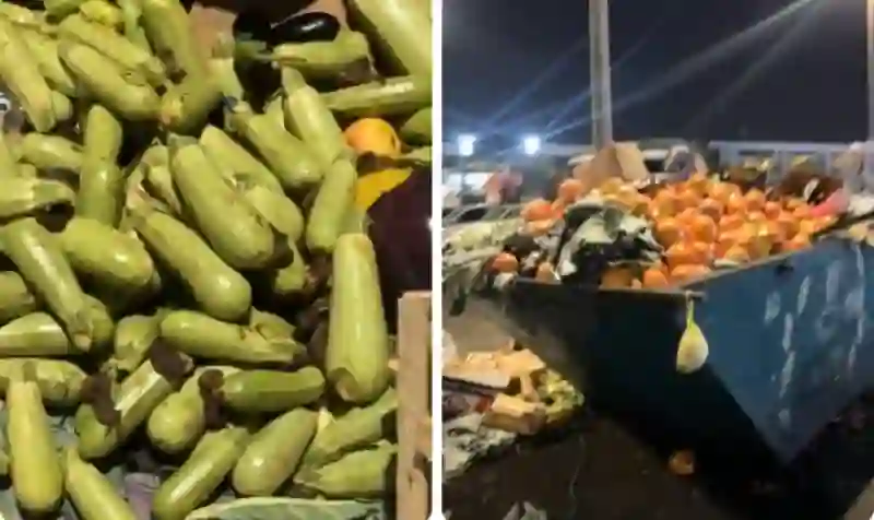 فيديو مواطن سعودي يوثق لحظة رمي كمية طعام كبيرة تكفي لاطعام قرية ووضعها في براميل الزبالة
