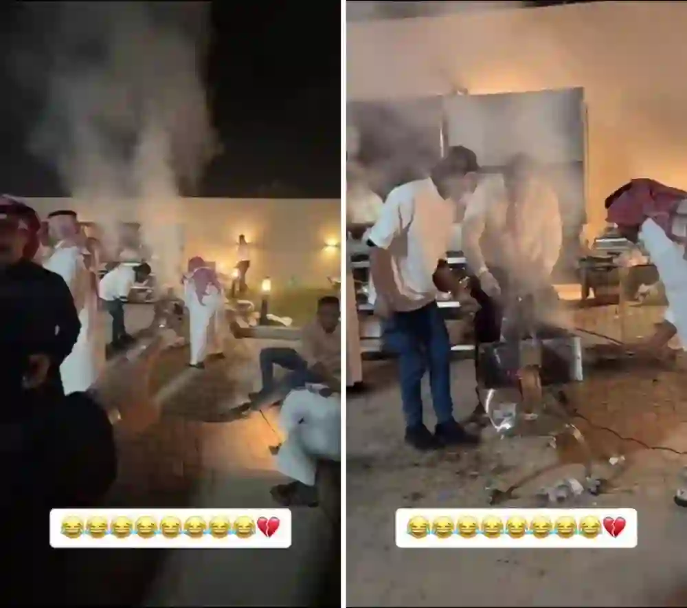 فيديو مرعب لمواطن اسقط خروف ميت بسبب العين الحارة 